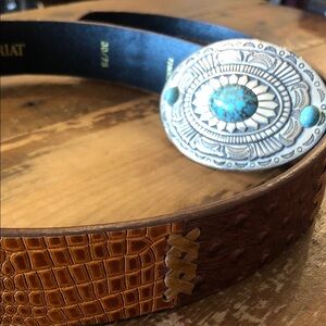 Ariat brown leather belt